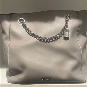 Nine West GUC Gray Chain Tote Bag